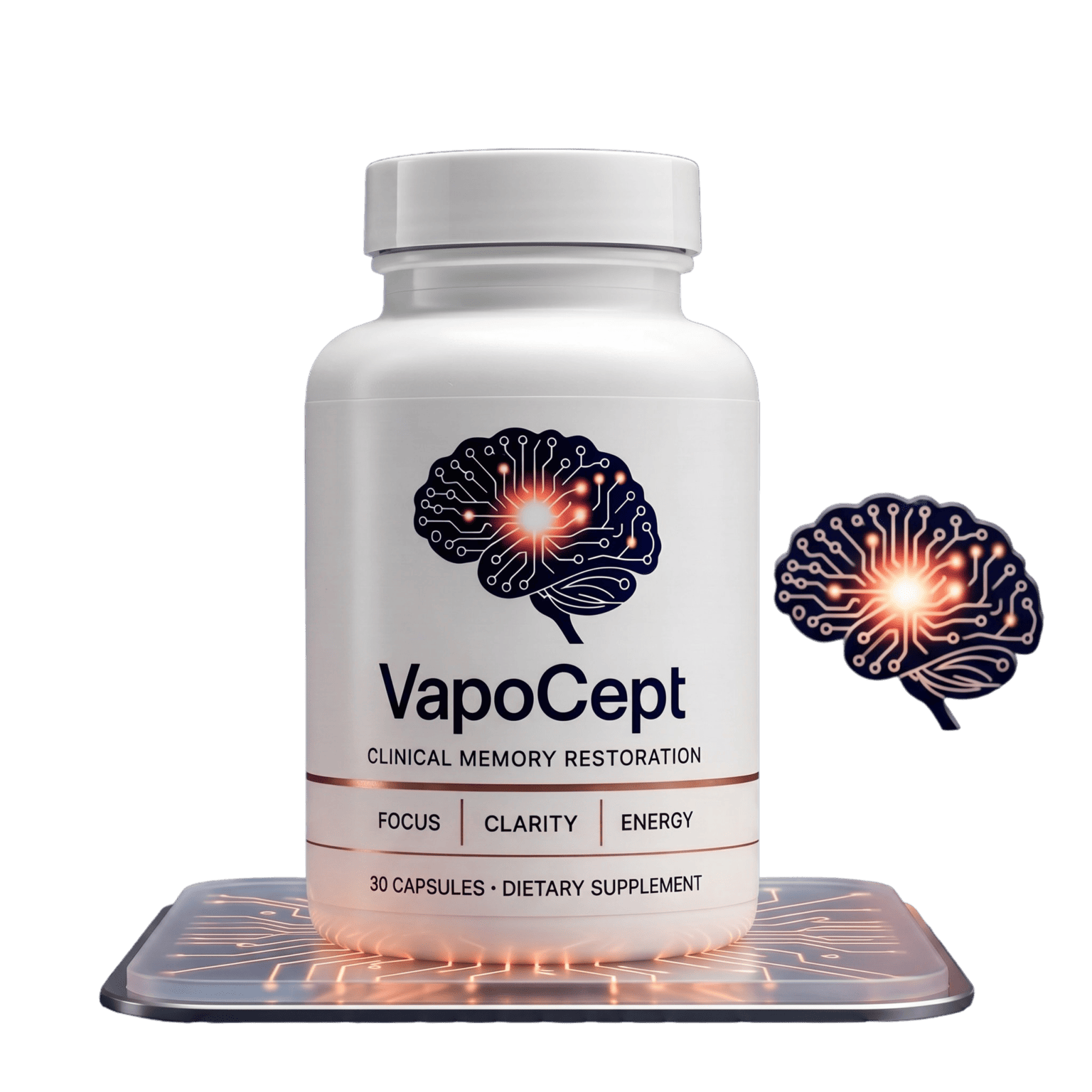 VapoCept Premium Formula — Brain Health Supplement Bottle